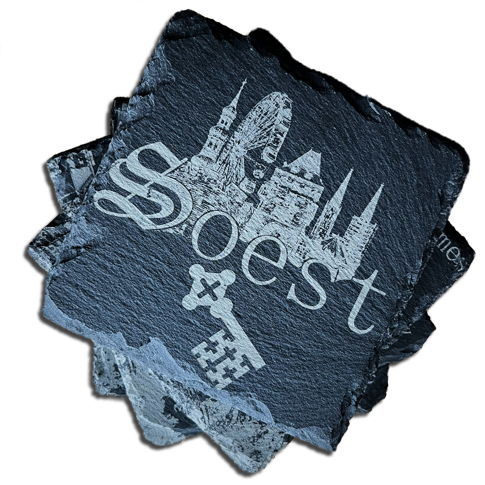 Schieferuntersetzer Soester Motive