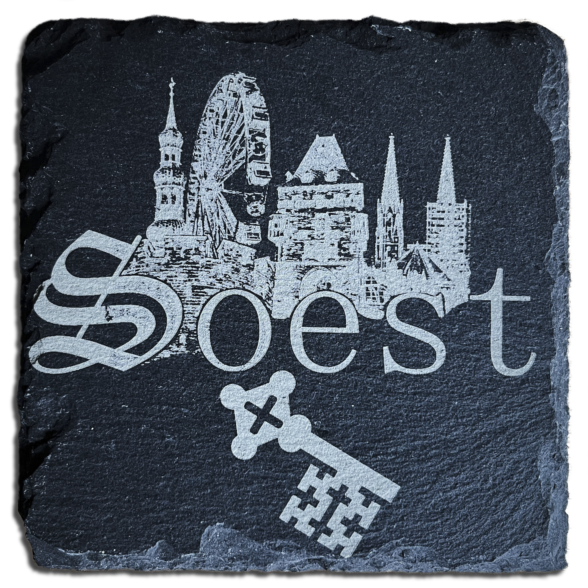 Schieferuntersetzer Soester Motive