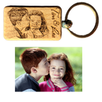 Personalisierter Schlüsselanhänger mit Fotogravur